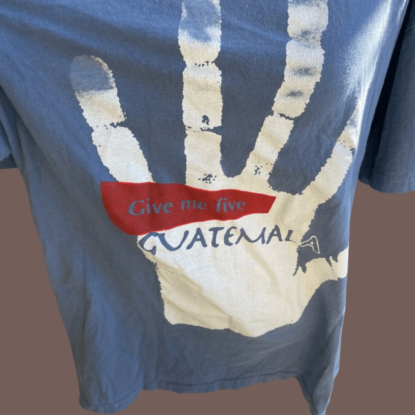 Vintage Players Tikal Graphic Tee – “Give Me Five” Guatemala