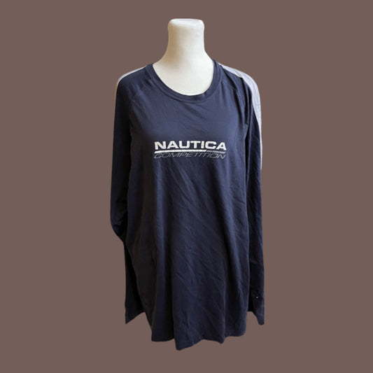 Vintage Nautica Competition Long Sleeve Tee – Y2K Logo Core