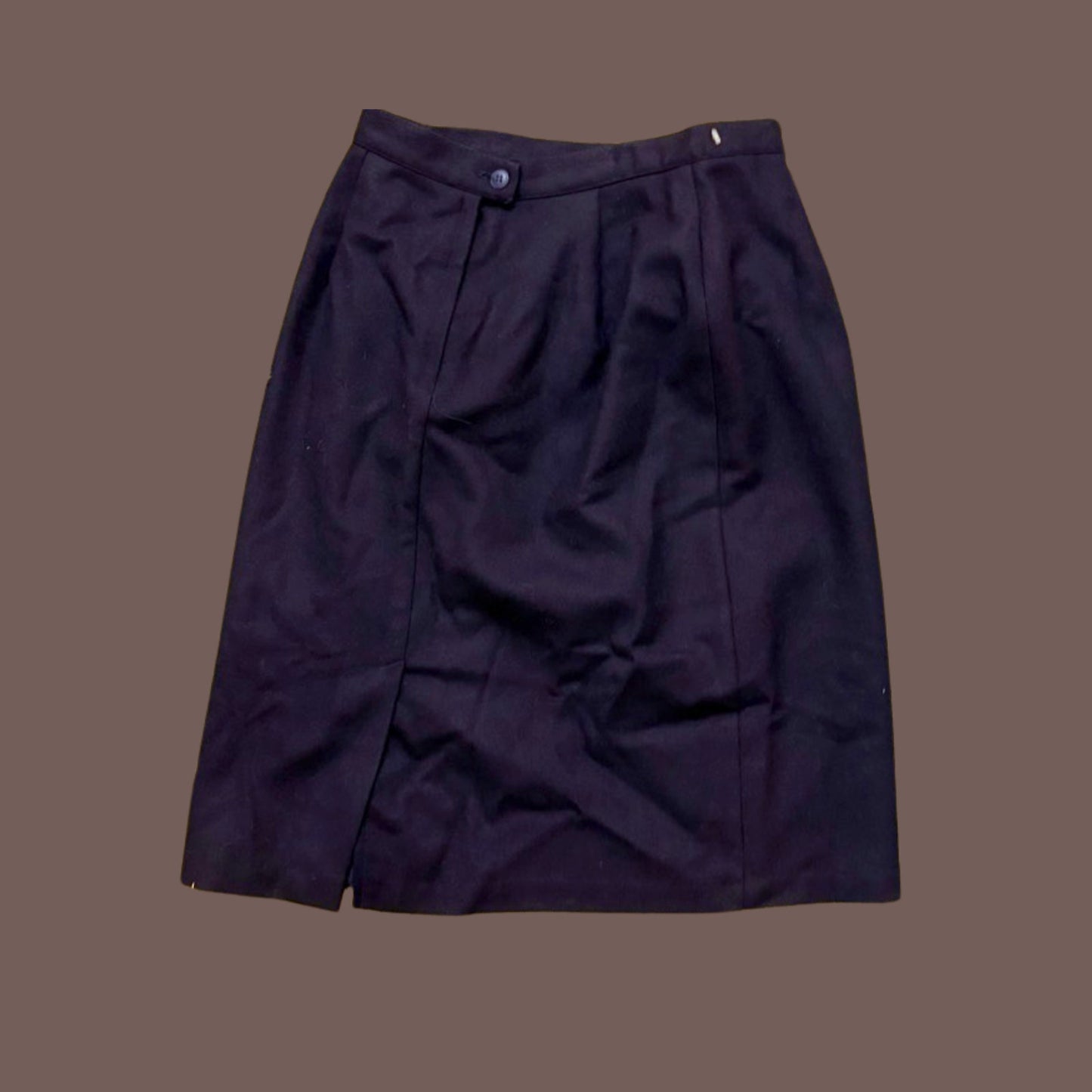 Vintage Briggs Wool A-Line Skirt – 90s Minimal Academia