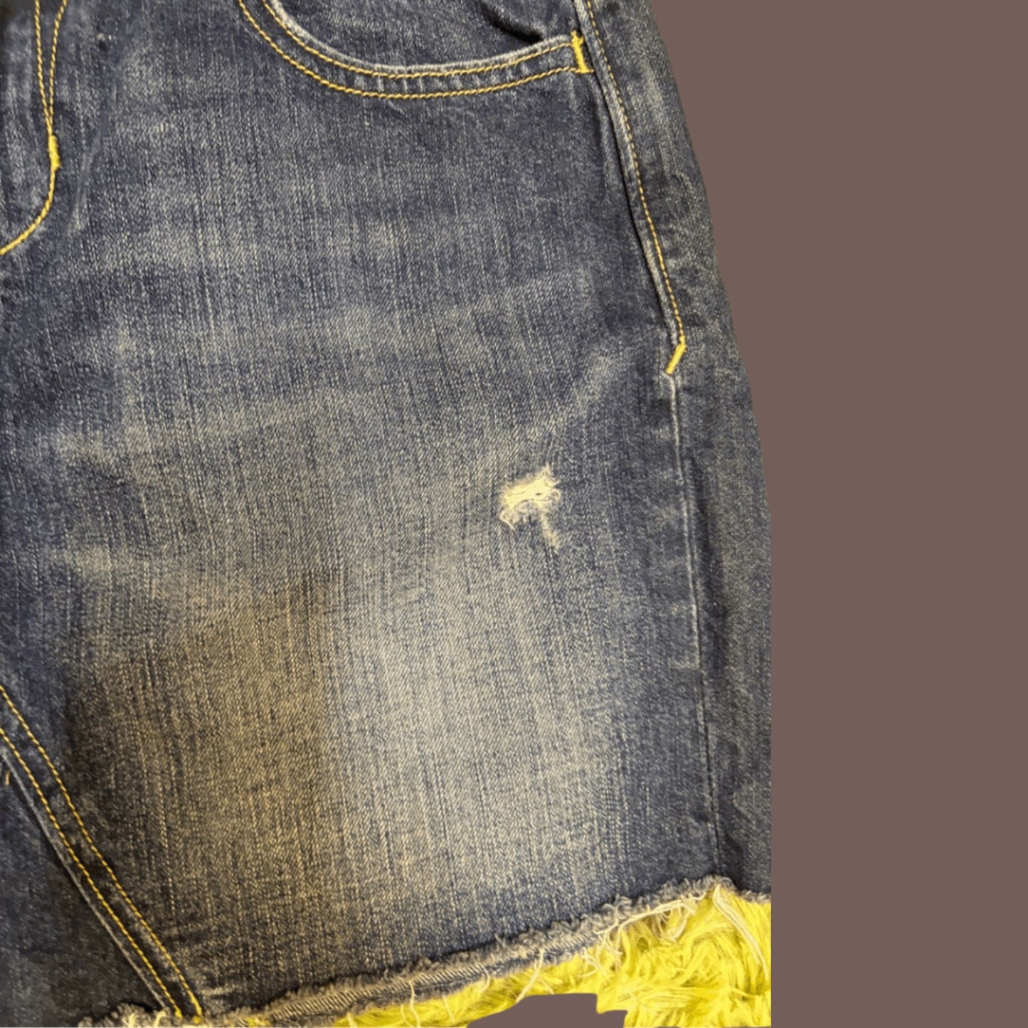 Vintage Old Navy Distressed Denim Mini Skirt – Y2K Mall Era