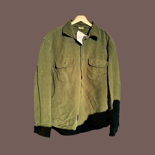 J.Crew Heavyweight Cotton Chamois Shirt – Olive Utility