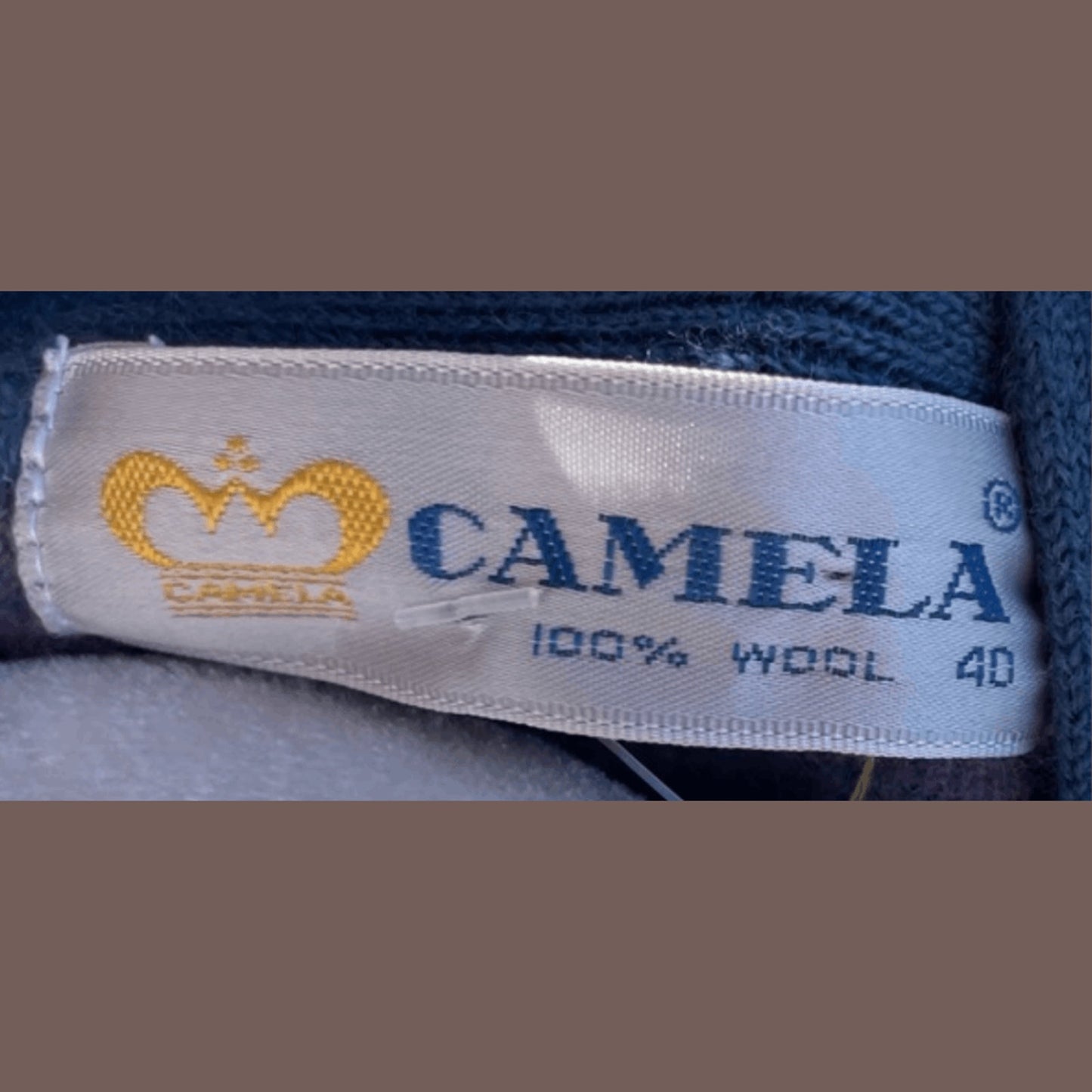 Vintage Camela Blue Floral Wool Cardigan – 70s Light Academia