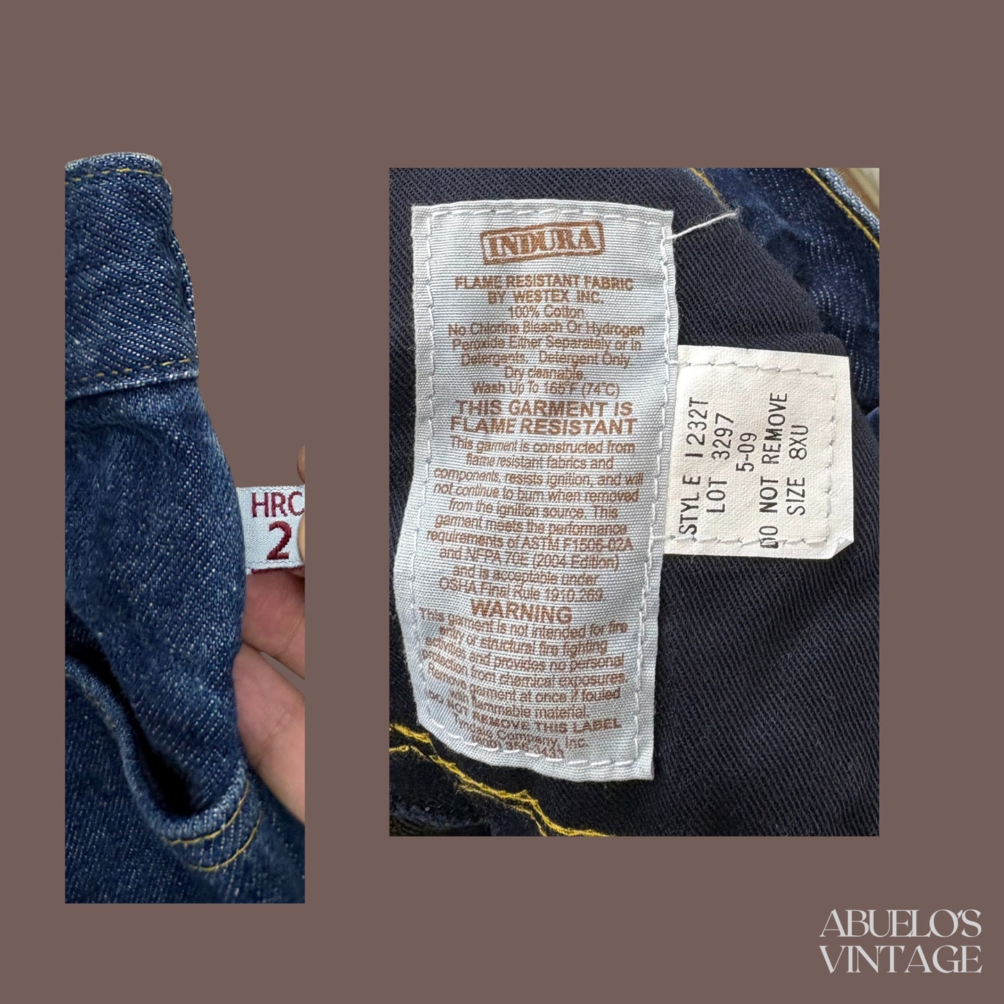 Vintage Tyndale Flame Resistant Denim Jeans – Workwear Utility