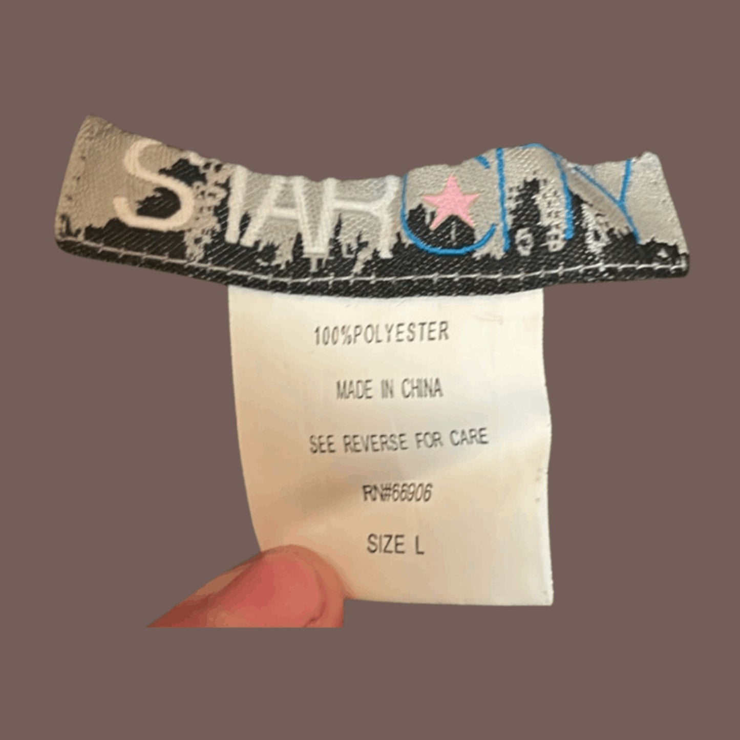 Y2K Star City Brown Crushed Velvet Mini Skirt - Size L