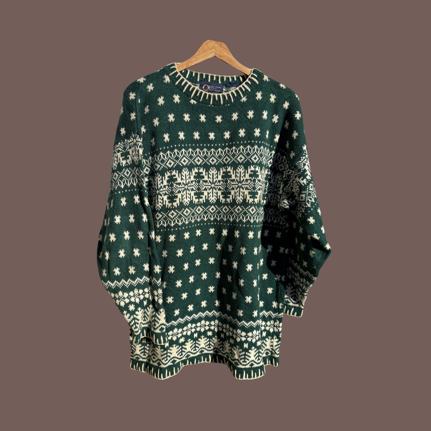 Vintage Muskoka Lakes Nordic Sweater – Cozy Cabin Core
